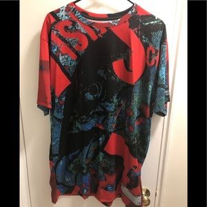 Pre-Owned Akatekz All Over Print Fish Tshirt